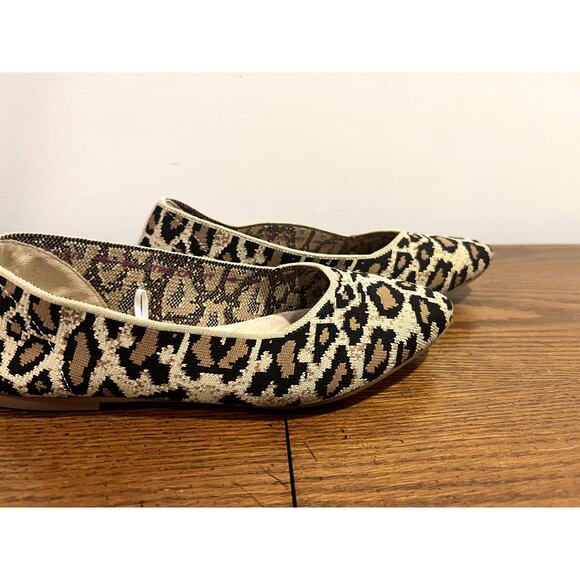 Sketchers Cleo Smoking Flat -  Leopard Print -  Size 9 - Picture 1 of 4